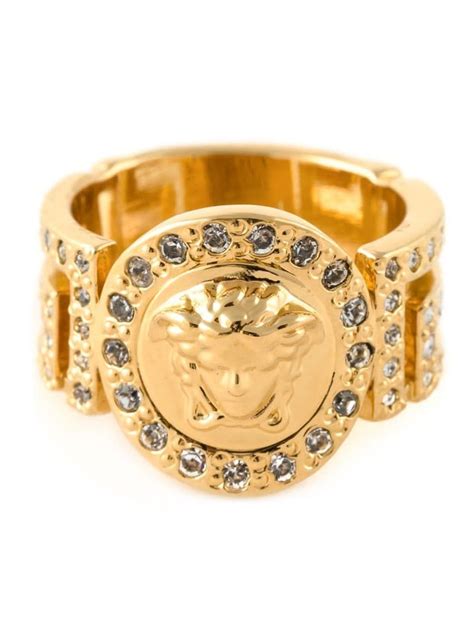 versace medusa ring iced out|versace engagement rings.